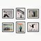 Framed Banksy Street Art Canvas Set of 6 - 16x20 Graffiti Prints